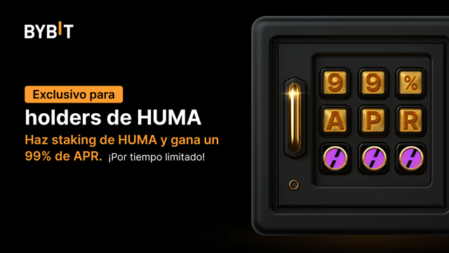 Únete a la fiesta HUMA: ¡haz staking de HUMA para disfrutar de un 99% de APR y compartir un fondo de premios de 1,500,000 HUMA!