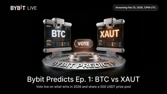 [Livestream] Bybit Predict: BTC vs XAUT — what wins in 2026?