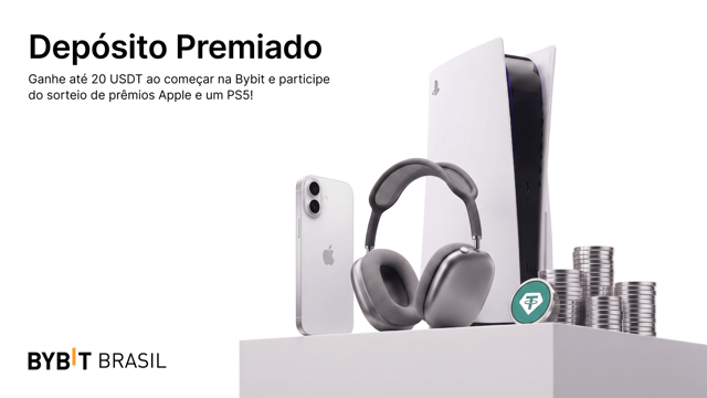 Mês do Depósito Premiado: Comece com até 20 USDT de bônus e concorra a Prêmios Apple e um PS5.