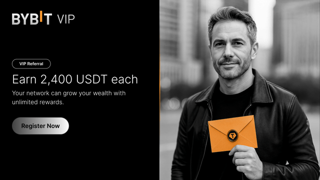 VIP Referral Program: Invite more to earn more with up to 2,400 USDT each!