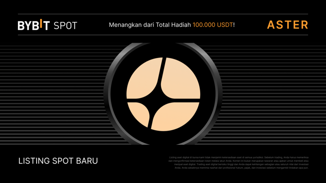 Listing Baru: ASTER/USDT di Spot Perdagangan Bybit — Raih Bagian dari Total Hadiah 100.000 USDT