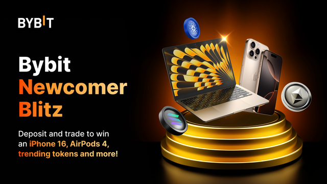 🚀 Bybit Newcomer Blitz: Win an iPhone 16, AirPods 4 & trending tokens! 🎉