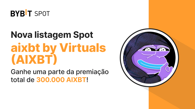 Nova Listagem: AIXBT/USDT — Garanta parte do prêmio total de 300.000 AIXBT