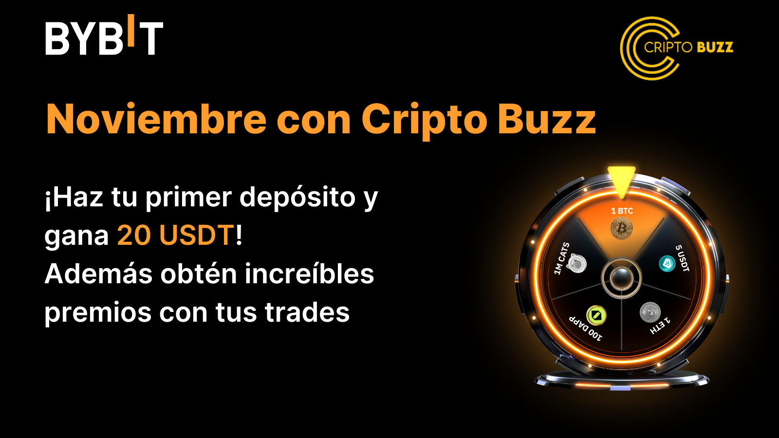 Bybit Announcement | 🔥Gana en Noviembre con CriptoBUZZ 🔥