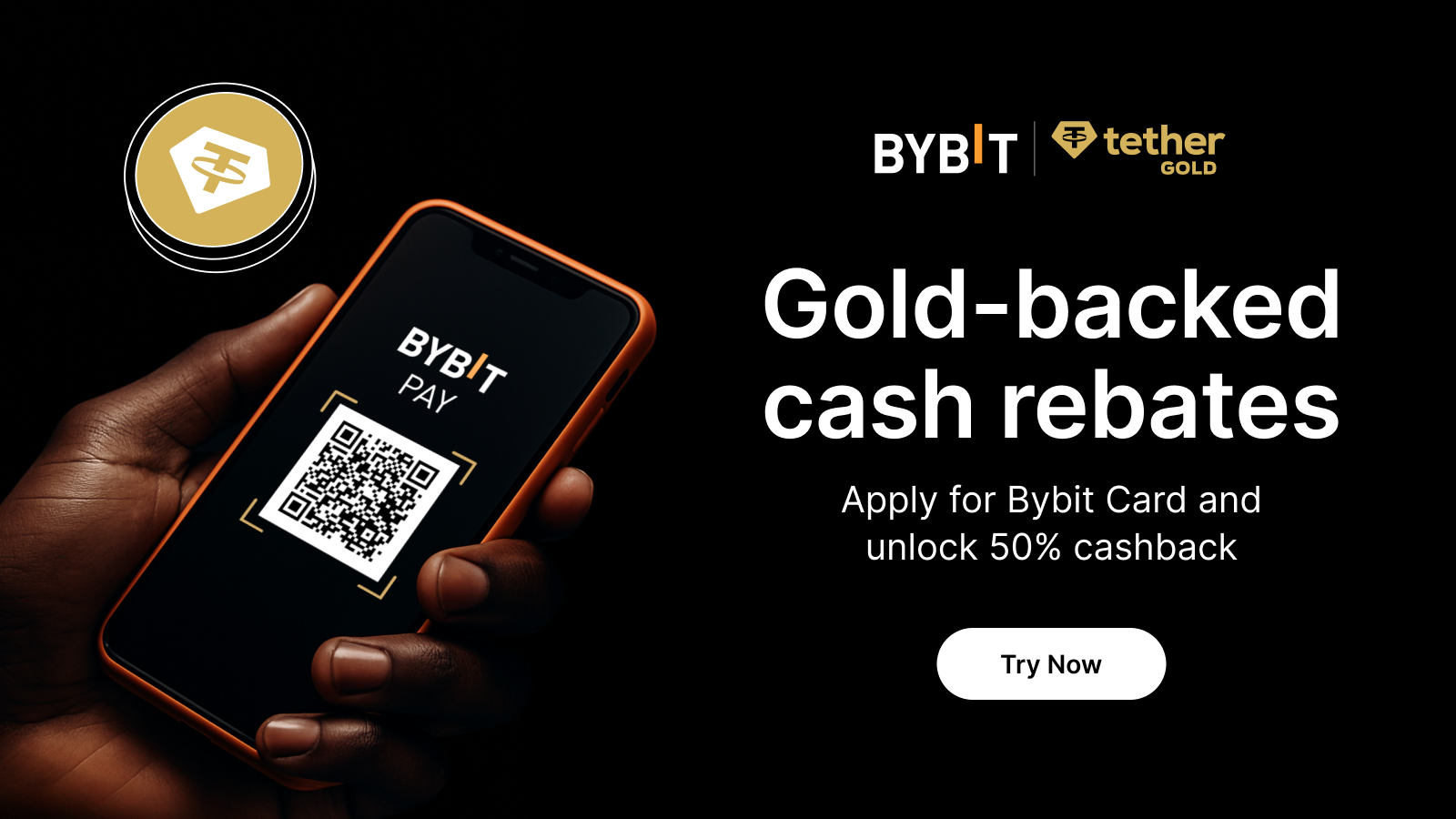 Bybit Announcement | Cashback alert: Get $10 in XAUT with Bybit Card &  Bybit Pay