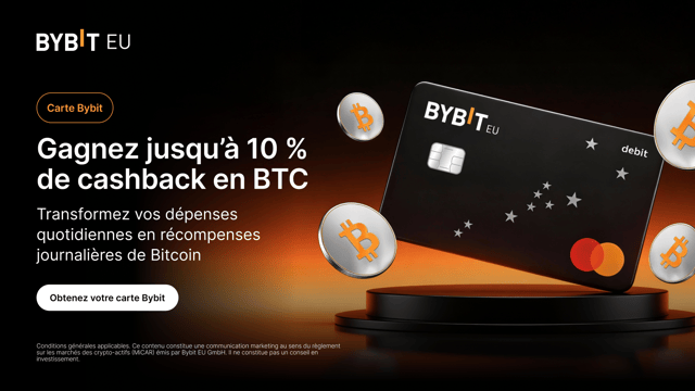 Ta Bybit Card offre désormais du cashback en BTC !