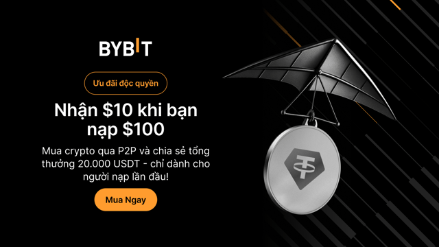 [Ưu đãi độc quyền] Mua crypto trên Bybit P2P và chia sẻ tổng thưởng 20.000 USDT!