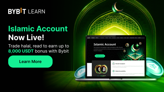 Introducing Bybit Islamic Account: Trade Halal, Read to Earn Up to 8,000 USDT!