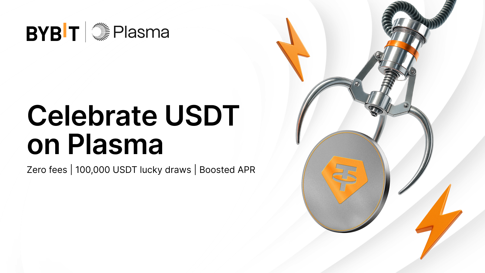 Bybit Announcement | 🚀 Bybit launches USDT on Plasma: Zero fees, lucky  draws & high-yield staking