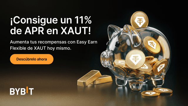 Easy Earn flexible de XAUT: ¡Gana hasta un 11% de APR en oro tokenizado!