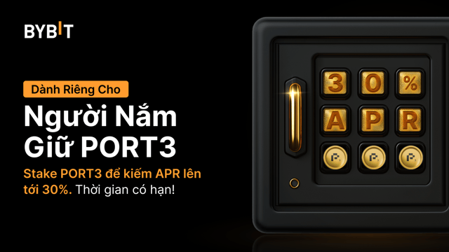 Tham Gia Kiếm Thưởng PORT3 Cashmaker: Stake PORT3 Để Tận Hưởng APR 30% Và Chia Sẻ Tổng Thưởng PORT3