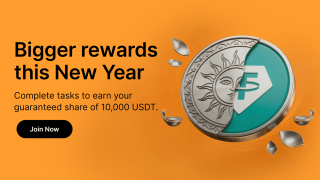 [Regional exclusive] Celebrate the New Year: Complete simple tasks and win from a 10,000 USDT prize pool