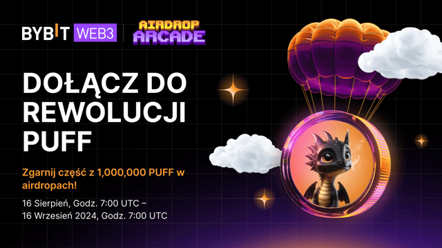 Dołącz do rewolucji Puff: Czeka na Was 1,000,000 PUFF w airdropach!