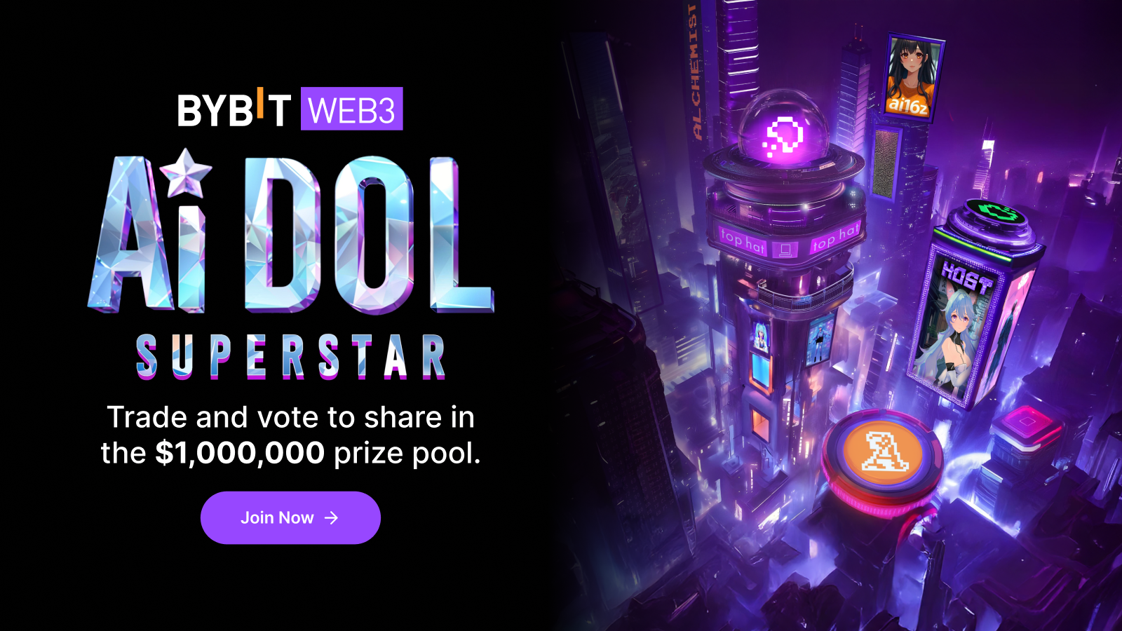 Lights. Camera. Action! Bybit AI-DOL SUPERSTAR is LIVE!