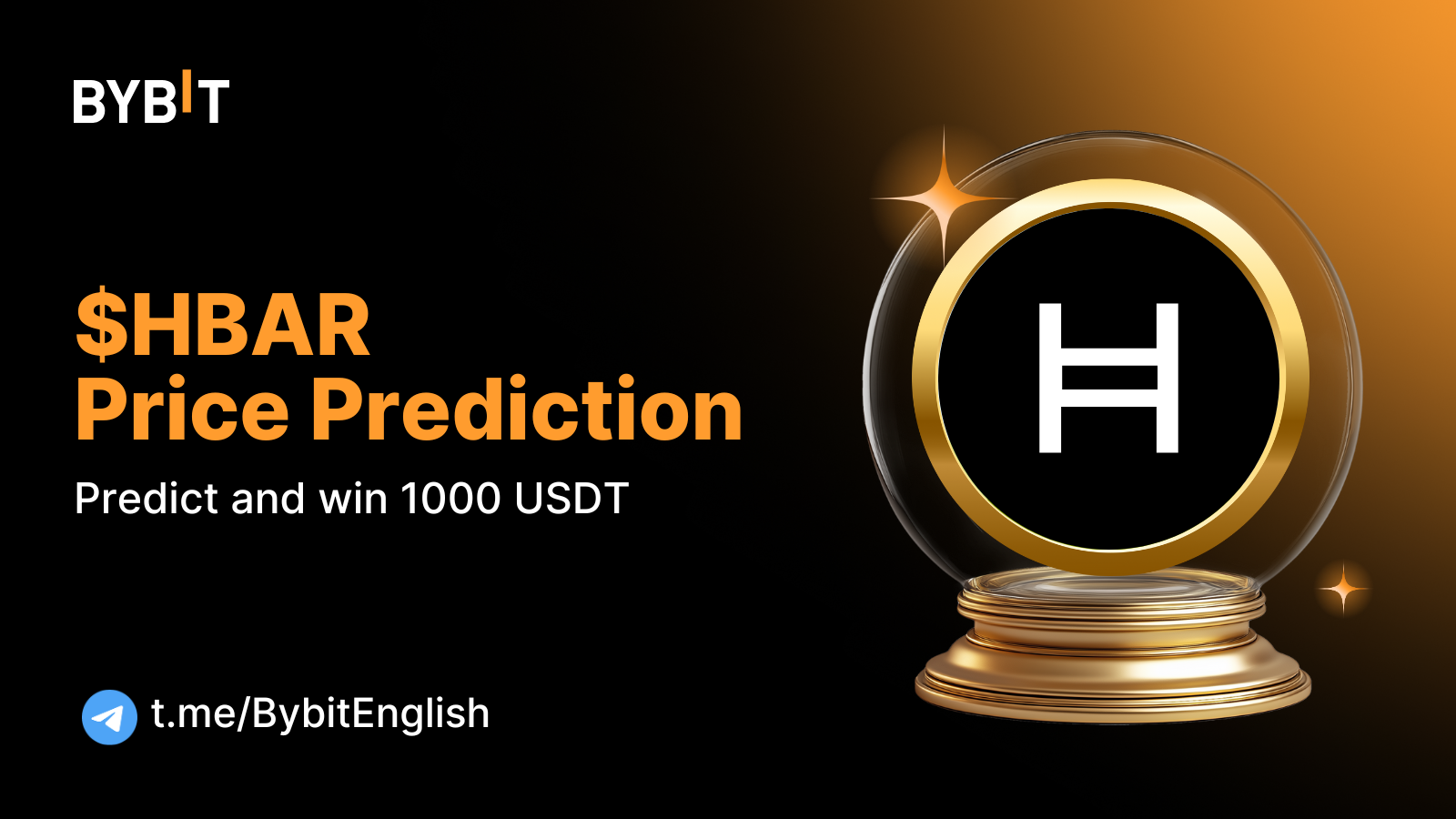 Bybit Announcement | Community Prediction Draw: Predict HBAR Price and Win  1000 USDT 🔮