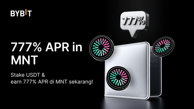 Save untuk Earn: Dapatkan 777% APR untuk MNT!