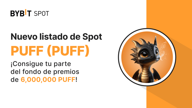Nuevo listado: PUFF/USDT — ¡Consigue una parte del fondo de premios de 6,000,000 PUFF!