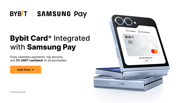 Bybit Card Now Supports Samsung Pay™ 🎉