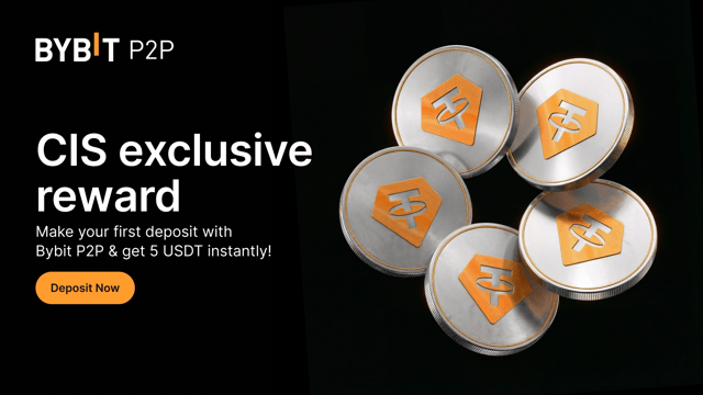 CIS exclusive: Earn 5 USDT with your first deposit!
