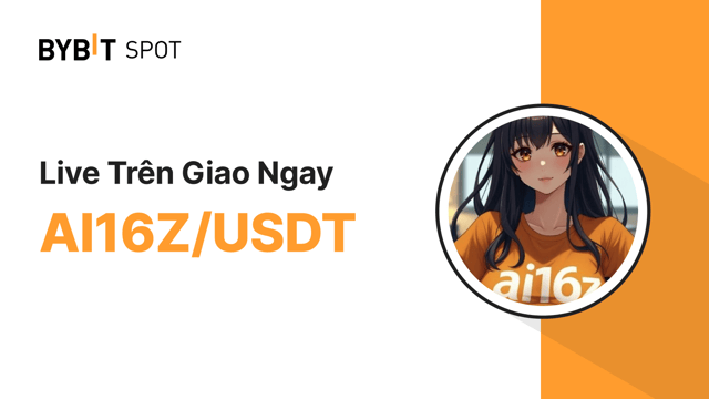 Niêm Yết Mới: AI16Z/USDT — Chia Sẻ 50.000 AI16Z