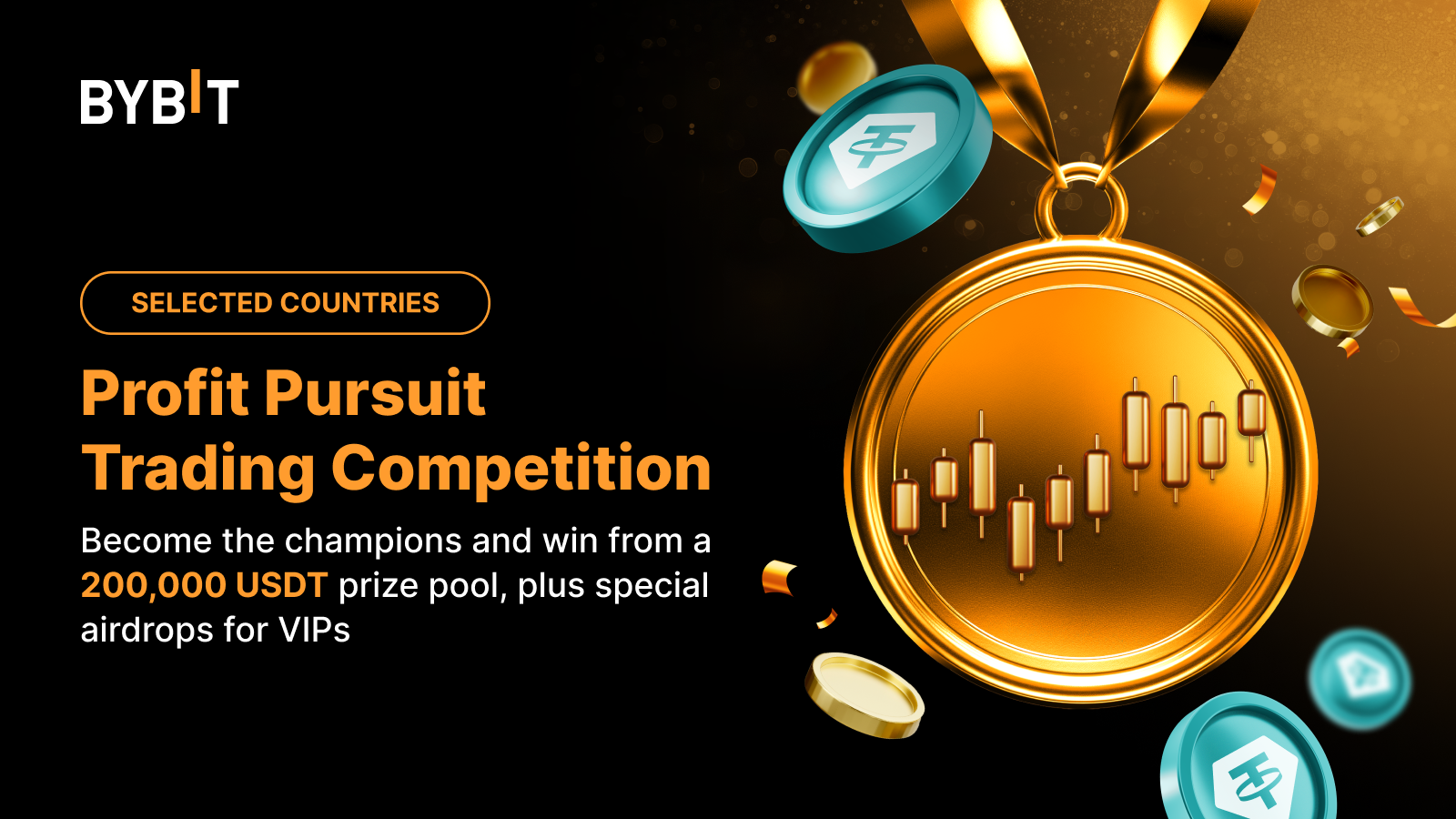 Bybit Announcement | Profit Pursuit Trading Competition: Win from 200,000  USDT Prize Pool and Lucky Draw