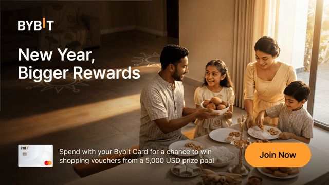 [Selected Countries] New Year, More Rewards: Celebrate the Season with the Bybit Card Lucky Draw