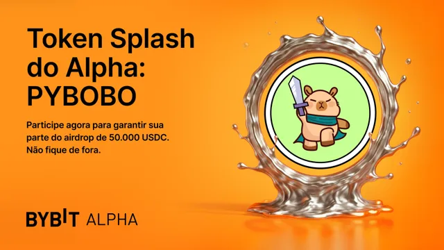 Participe do Token Splash do Bybit Alpha e ganhe um airdrop de 50.000 USDC!