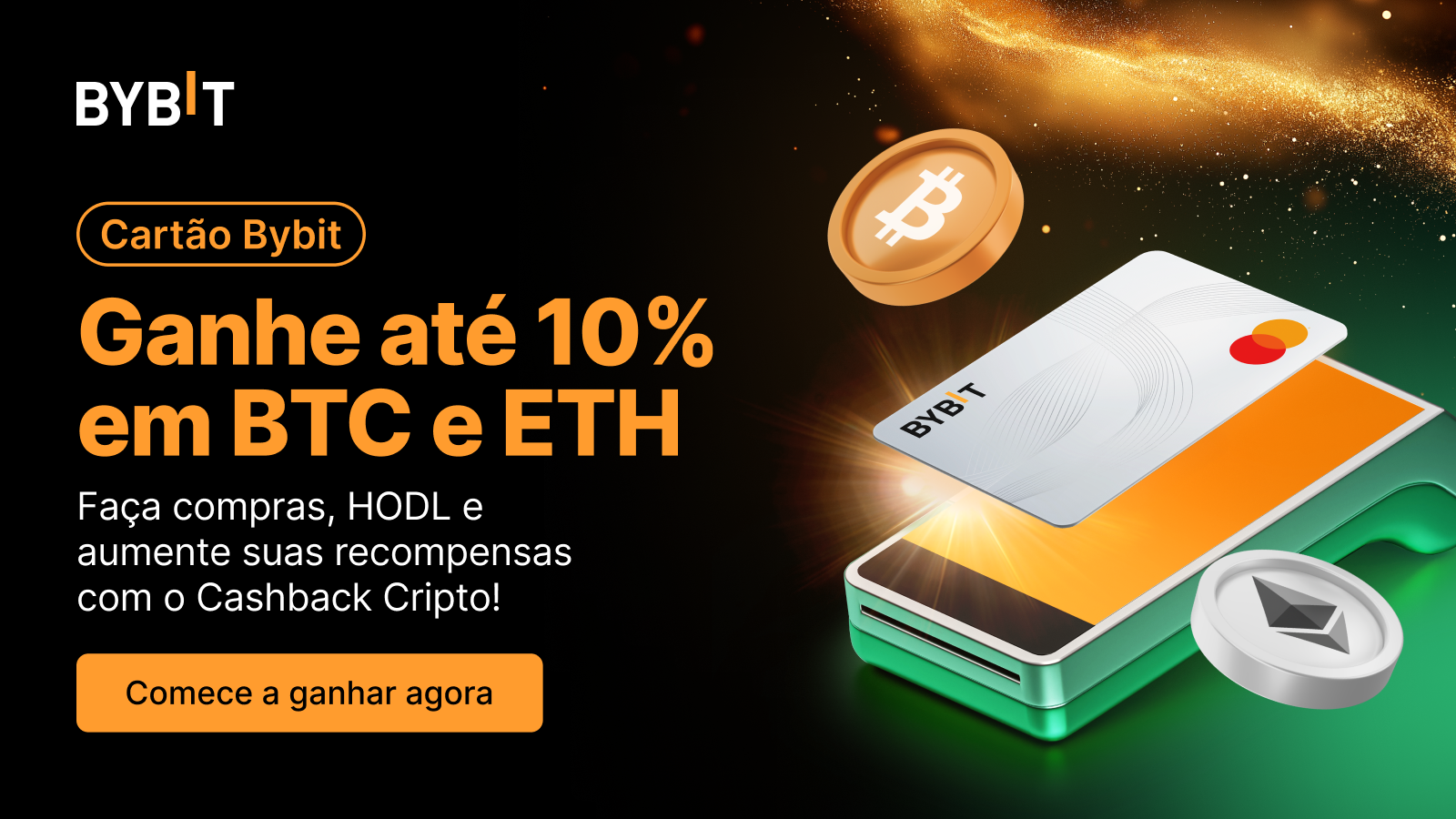 Bybit Announcement | Cartão Bybit: Ganhe até 10% de cashback em BTC e ETH!  🚀
