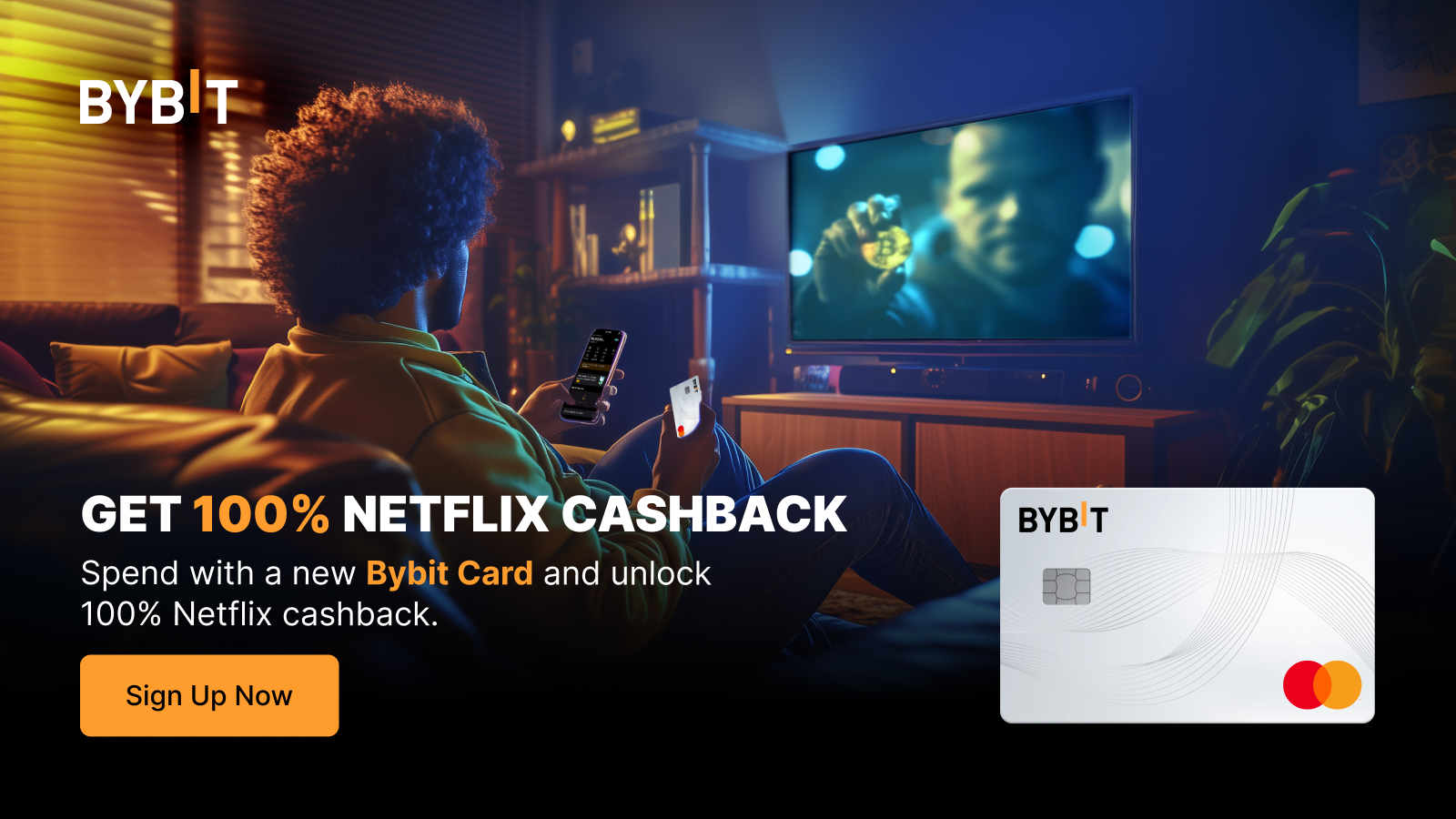 Bybit Announcement | Bybit Card: Sign Up And Unlock 100% Netflix Cashback