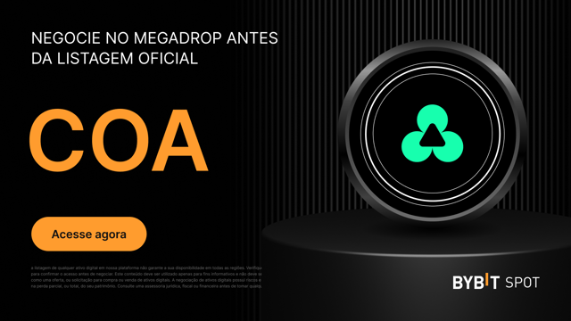 Bybit Megadrop: faça staking de MNT ou USDT e garanta uma parte do incrível prêmio de 20.000.000 COA!
