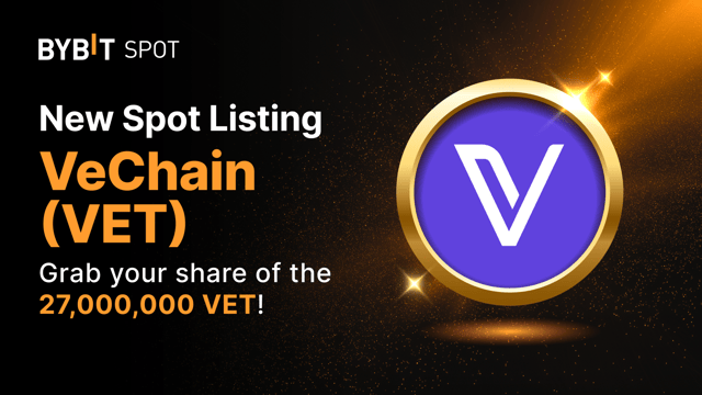 New listing: VET/USDT — Grab a share of the 27,000,000 VET prize pool