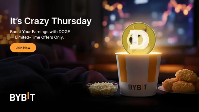 Earn up to 555% APR with DOGE - Bybit’s Crazy Thursday Earn deals!