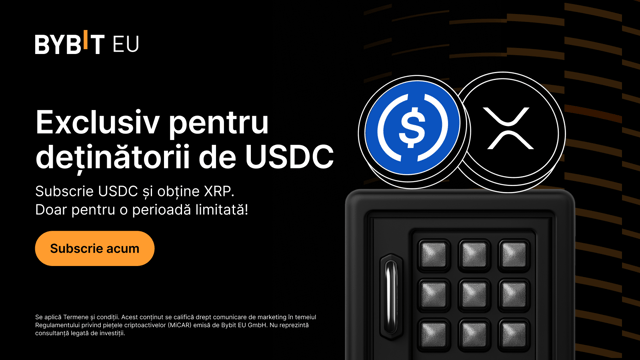 Bybit EU Reward Service: subscrie USDC pentru a câștiga 100% APR cu XRP