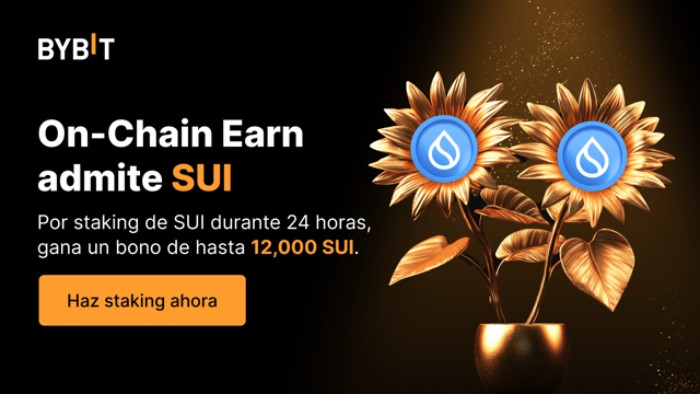 SUI-percarga con On-Chain Earn: haz staking de SUI para ganar hasta 12,000 SUI