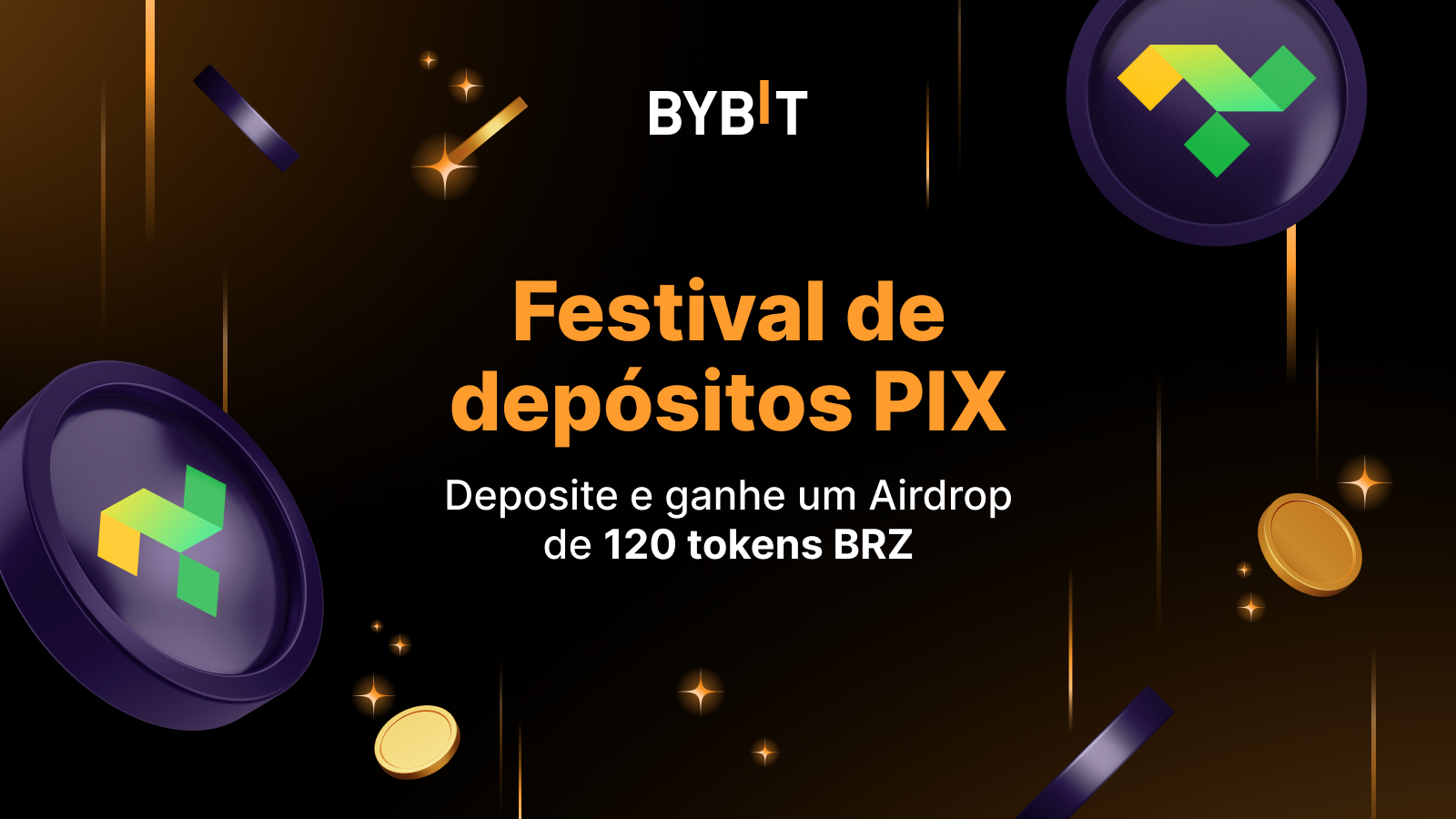 Bybit Announcement | Festival de depósitos PIX: Ganhe 120 BRZ com seu  primeiro depósito na Bybit!
