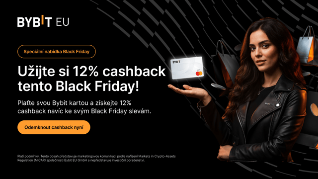 Speciální nabídka Bybit karty: Užijte si 12% cashback tento Black Friday