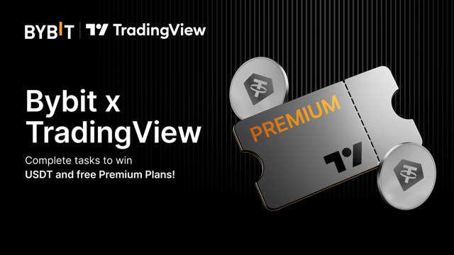 Bybit x TradingView: Complete tasks to win USDT and free Premium Plans!