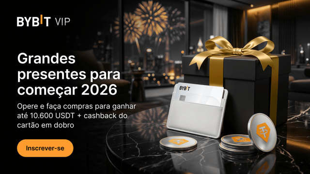 Exclusivo para VIPs: opere mais neste novo ano e ganhe até 10.600 USDT + cashback do Cartão Bybit em dobro