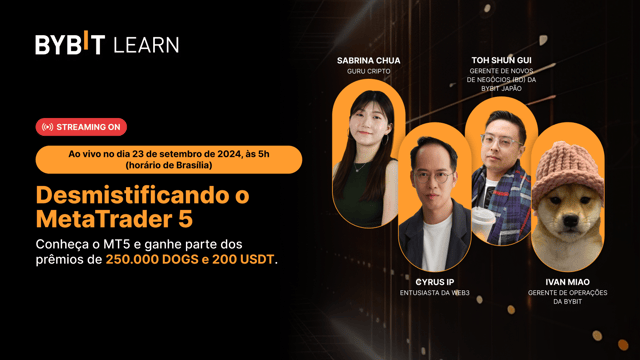Desmistificando o MetaTrader 5: acompanhe a live e ganhe parte do prêmio de 250.000 DOGS
