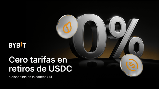Bybit lanza USDC en SUI sin tarifas por retiro