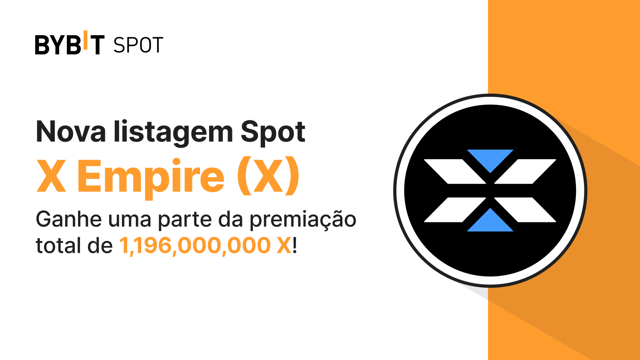 Nova Listagem: X/USDT — Garanta sua parte do prêmio total de 1.196.000.000 X