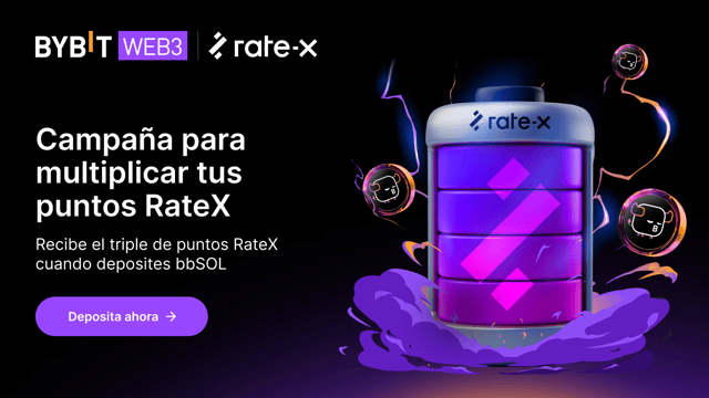 En exclusiva para holders de bbSOL: ¡triplica tus recompensas con el potenciador de puntos RateX gracias a tus bbSOL!