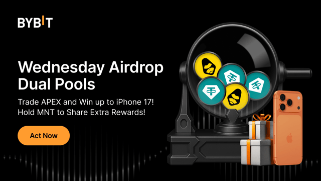 Wednesday Airdrop: Trade APEX and Win up to iPhone 17! Hold MNT to Share Extra Rewards!