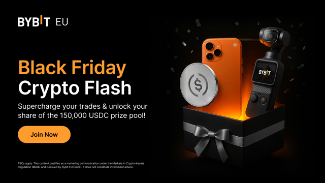 Black Friday Crypto Flash: Supercharge your trades with a total prize pool of 150,000 USDC!