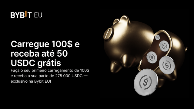 Ganhe até 50 USDC grátis no seu primeiro carregamento de 100$!