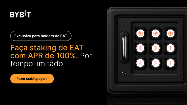 Participe da festa do EAT: faça staking de EAT com até 100% de APR e ganhe parte do prêmio de 500.000 EAT!