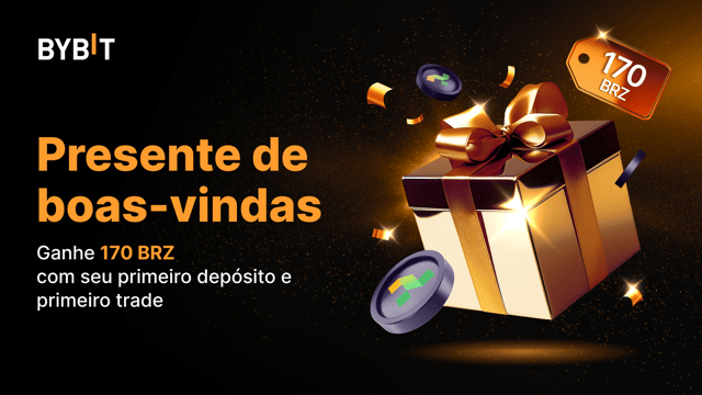🎁 Presente de Boas-Vindas: Ganhe até 170 BRZ com seu primeiro depósito e primeiro trade na Bybit!