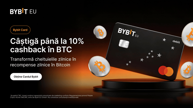 Cardul tău Bybit îți oferă acum cashback în BTC!
