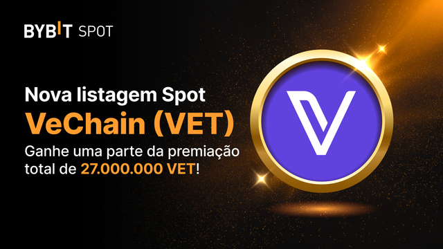 Nova Listagem: VET /USDT — Garanta parte do prêmio total de 27.000.000 VET!