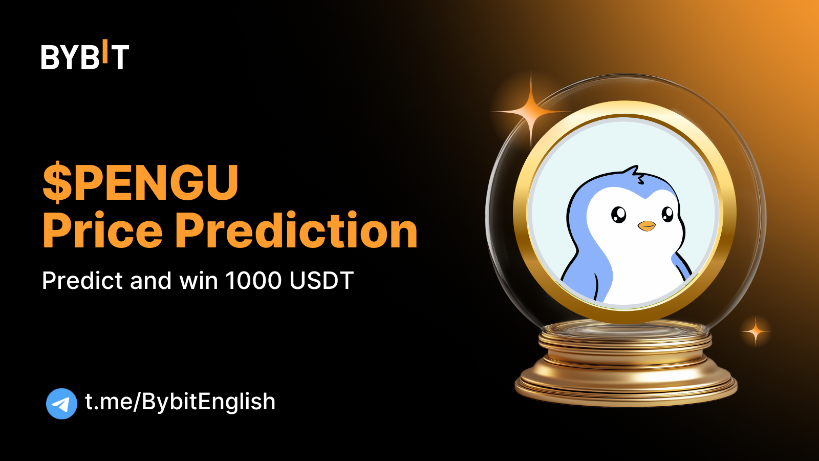 Bybit Announcement | Bybit Community Prediction Draw: Predict PENGU Price  and Win 1000 USDT! 🔮